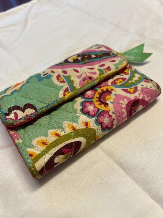 Vera Bradley Handbags - Vera Bradley Tutti Frutti Euro Wallet - Retired Quilted Cotton Trifold